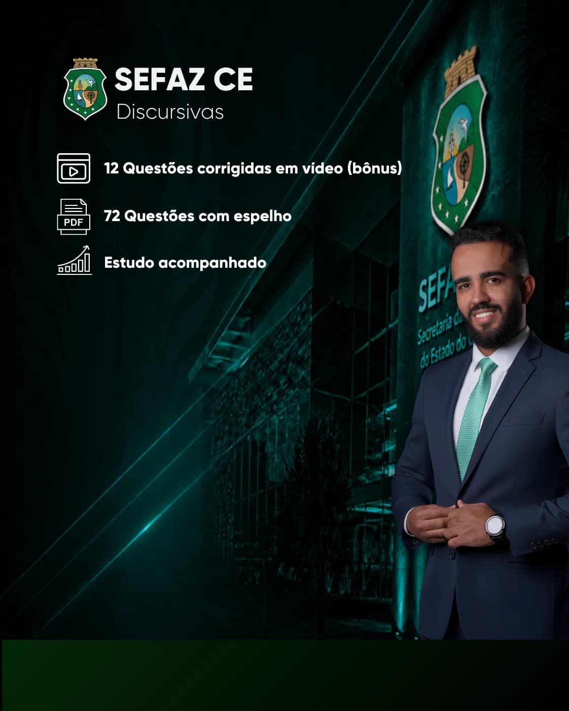 SEFAZ CE – Discursivas (72 temas) da 7 Fontes Concursos